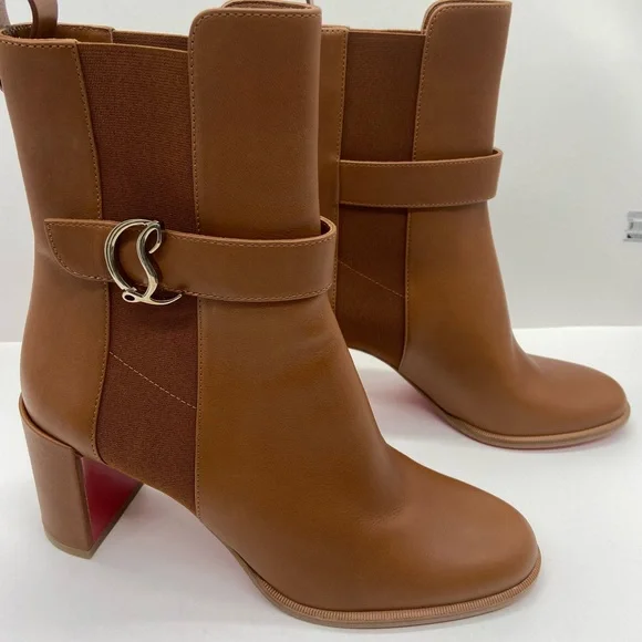 Christian Louboutin Leather 70 Chelsea Booties